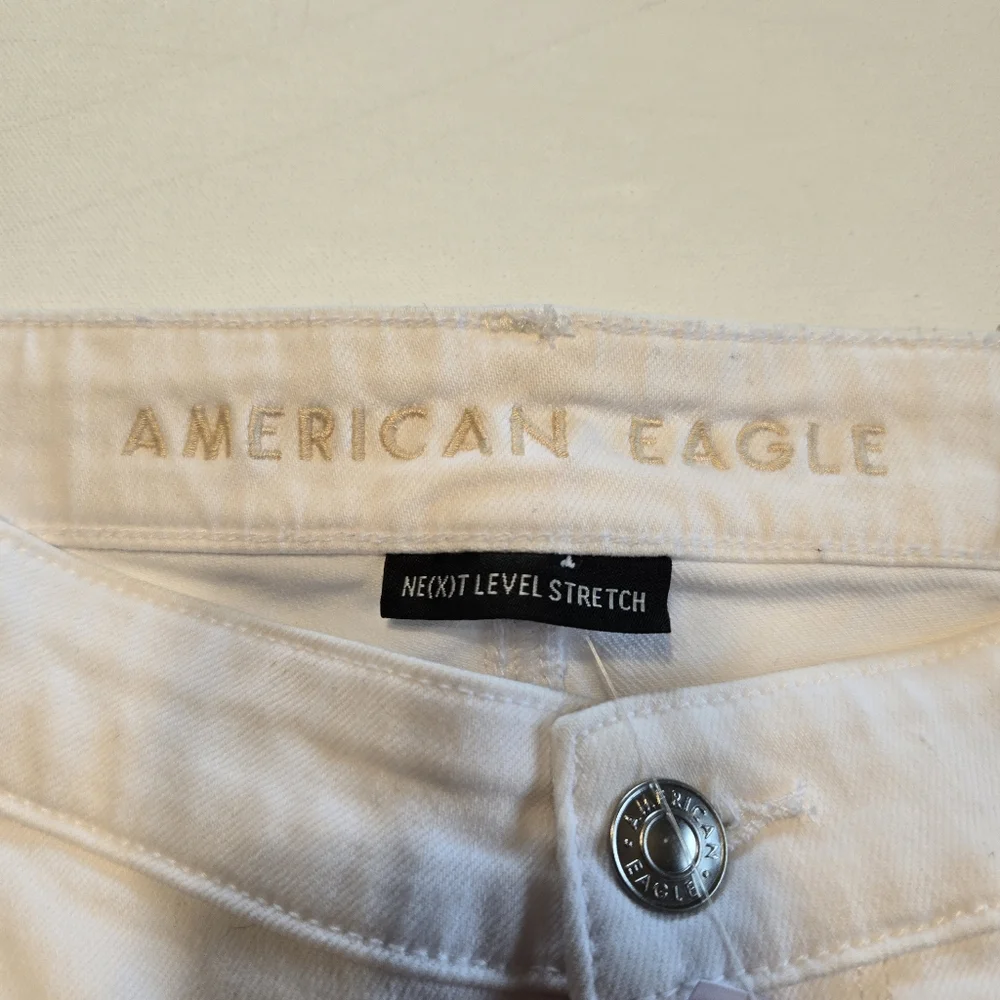 American Eagle White Hi-Rise Jeggings Next‎ Level Stretch Womens Size 20